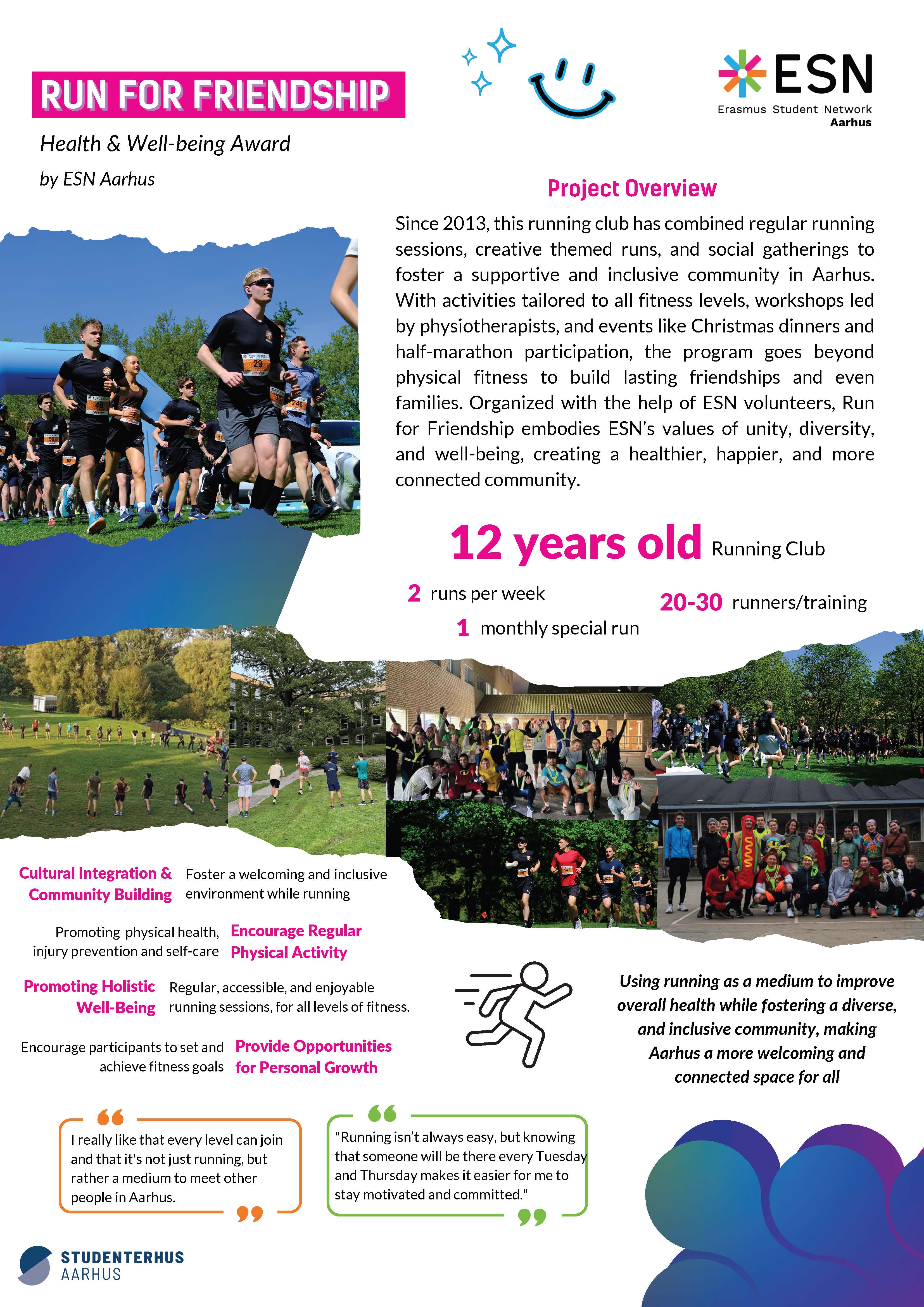 Health and Well-being Award 2nd Place